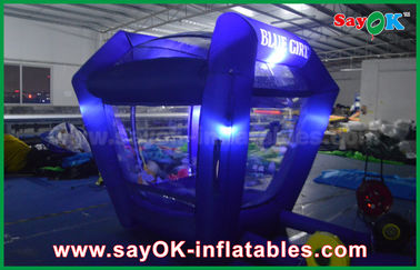 अनुकूलित inflatables प्रकाश प्रोटेबल inflatable नकदी घन पैसा बूथ खेल प्रचार के लिए