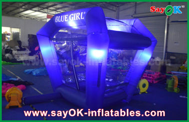 अनुकूलित inflatables प्रकाश प्रोटेबल inflatable नकदी घन पैसा बूथ खेल प्रचार के लिए