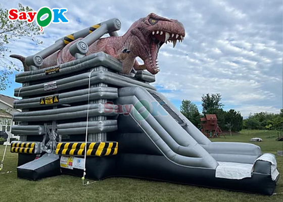 आउटडोर inflatable स्लाइड अनुकूलित आकार वाणिज्यिक inflatable उछाल स्लाइड बच्चों के लिए डायनासोर inflatable स्लाइड