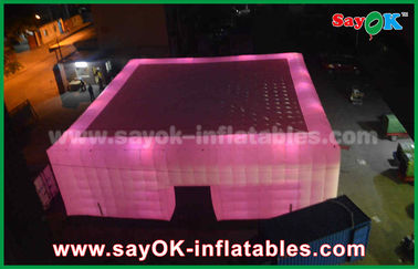 खेल स्टेडियम या घटनाओं के लिए बड़े एलईडी प्रकाश inflatable घन तम्बू चीन से inflatable घन तम्बू कारखाने