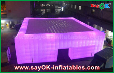 खेल स्टेडियम या घटनाओं के लिए बड़े एलईडी प्रकाश inflatable घन तम्बू चीन से inflatable घन तम्बू कारखाने