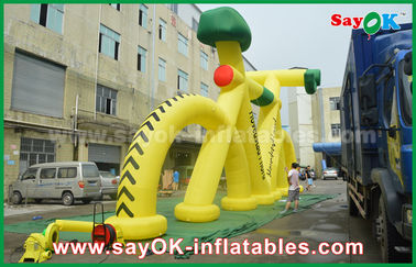 प्रिंट के साथ विज्ञापन के लिए आउटडोर प्रोमोशनल Inflatable मॉडल साइकिल