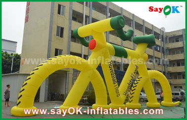 प्रिंट के साथ विज्ञापन के लिए आउटडोर प्रोमोशनल Inflatable मॉडल साइकिल