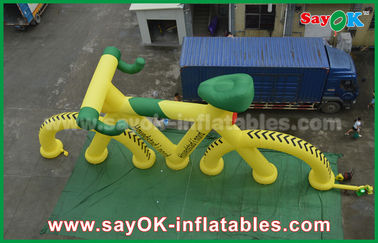 प्रिंट के साथ 3 एम उच्च कस्टम Inflatable उत्पाद प्रोमोशनल मॉडल साइकिल