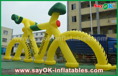 प्रिंट के साथ 3 एम उच्च कस्टम Inflatable उत्पाद प्रोमोशनल मॉडल साइकिल