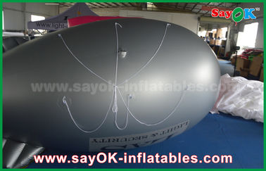 प्रोमोशनल के लिए पीवीसी 5 एम Inflatable हीलियम गुब्बारा हवाई जहाज Zeppelin