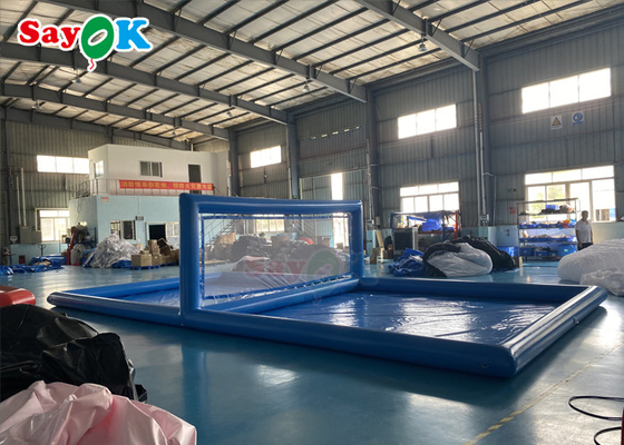 Inflatable Water Sports विशालकाय समुद्र तट पूल Inflatable Volleyball Field Inflatable Water Volleyball Court 10x5x2.1mH