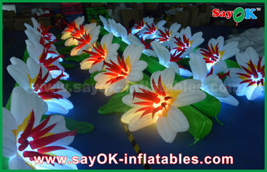 अनुकूलित नायलॉन कपड़ा Inflatable प्रकाश सजावट वेडिंग फूल श्रृंखला