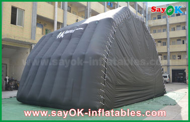 काला रंग दिखाने के लिए आउटडोर इन्फ्लैटेबल टेंट 8m PVC कोट इन्फ्लैटेबल एयर टेंट स्टेज कवर डोम टेंट पर जाएं