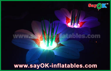 पार्टी के लिए 1.5 मीटर नायलॉन कपड़ा Inflatable प्रकाश सजावट फूल बहुआयामी