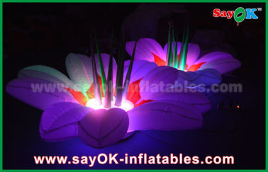 पार्टी के लिए 1.5 मीटर नायलॉन कपड़ा Inflatable प्रकाश सजावट फूल बहुआयामी