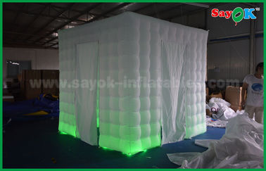 2.5 मीटर एक्स 2.5 मीटर एक्स 2.5 मीटर दो दरवाजे Inflatable फोटो बूथ प्रॉप्स पोर्टेबल फोटो बूथ तम्बू