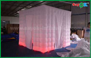 2.5 मीटर एक्स 2.5 मीटर एक्स 2.5 मीटर दो दरवाजे Inflatable फोटो बूथ प्रॉप्स पोर्टेबल फोटो बूथ तम्बू