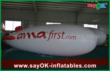 प्रमोशन के लिए 5 मीटर फ़्लोटिंग विज्ञापन Inflatable गुब्बारा हीलियम हवाई जहाज Zeppelin