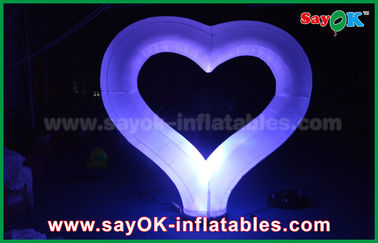 Coloful प्रकाश के साथ घटना विशालकाय एलईडी Inflatable प्रकाश सजावट दिल