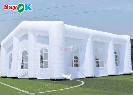 आउटडोर inflatable तम्बू एलईडी रंग आउटडोर inflatable तम्बू घन inflatable शादी पार्टी तम्बू
