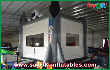 0.6 मिमी पीवीसी 4x3m ग्रे Inflatable कूदते कैसल लोकप्रिय हैप्पी हॉप बाउंसी कैसल