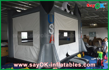0.6 मिमी पीवीसी 4x3m ग्रे Inflatable कूदते कैसल लोकप्रिय हैप्पी हॉप बाउंसी कैसल