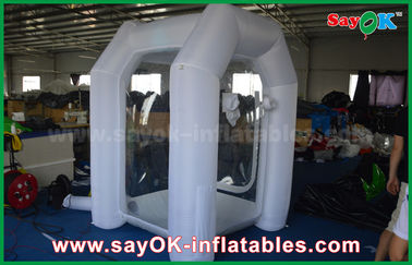 1.5 * 1.5 * 2.5 मीटर सफेद कस्टम Inflatable उत्पाद अनुकूलित Inflatable बॉक्स तम्बू