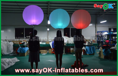 रंगीन एलईडी लाइट बदलने के साथ 1 एम डीआईए Inflatable प्रकाश सजावट गुब्बारा