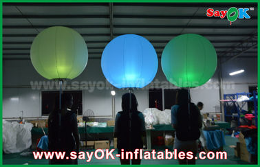 रंगीन एलईडी लाइट बदलने के साथ 1 एम डीआईए Inflatable प्रकाश सजावट गुब्बारा