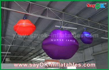 नायलॉन होंठ लाल मुंह आकार छत सजावट 1.5 मीटर निविड़ अंधकार के लिए Inflatable एलईडी लाइट