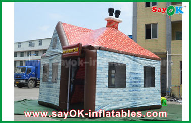 खिड़की / चिमनी के साथ अनुकूलित 5 एक्स 4 एम पीवीसी विशालकाय Inflatable हाउस बार प्लब