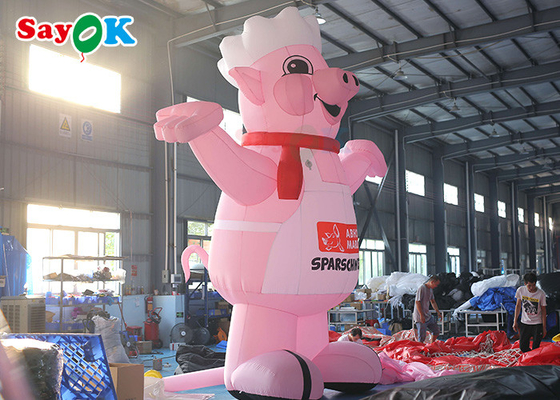 विशाल inflatable कार्टून पात्र पोर्क मॉडल विज्ञापन जन्मदिन की पार्टियों के लिए कार्टून पात्र