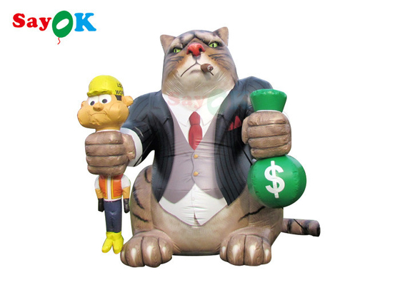 आउटडोर 25ft विशाल विज्ञापन inflatable बिल्ली ब्लो अप मॉडल सजावट जन्मदिन की पार्टियों के लिए कार्टून पात्र