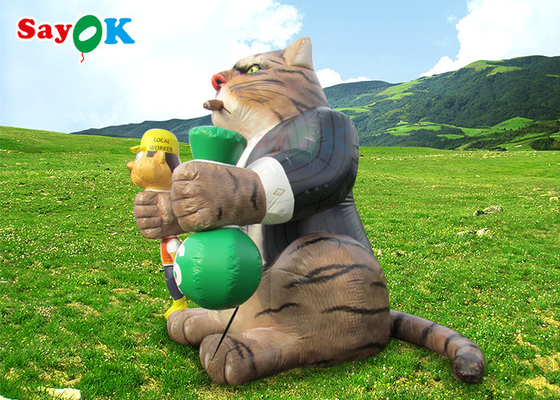 आउटडोर 25ft विशाल विज्ञापन inflatable बिल्ली ब्लो अप मॉडल सजावट जन्मदिन की पार्टियों के लिए कार्टून पात्र