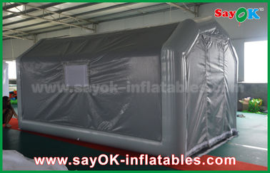 कार छिड़काव के लिए 10 एक्स 5 मीटर ग्रे कस्टम Inflatable उत्पाद पीवीसी Inflatable स्प्रे बूथ