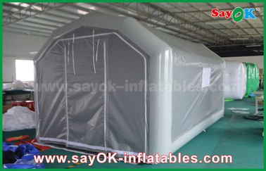 कार छिड़काव के लिए 10 एक्स 5 मीटर ग्रे कस्टम Inflatable उत्पाद पीवीसी Inflatable स्प्रे बूथ