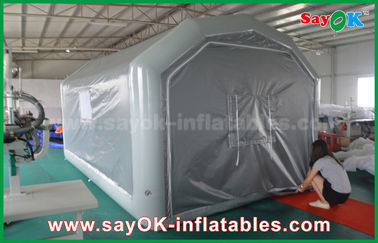 कार छिड़काव के लिए 10 एक्स 5 मीटर ग्रे कस्टम Inflatable उत्पाद पीवीसी Inflatable स्प्रे बूथ