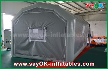 कार छिड़काव के लिए 10 एक्स 5 मीटर ग्रे कस्टम Inflatable उत्पाद पीवीसी Inflatable स्प्रे बूथ