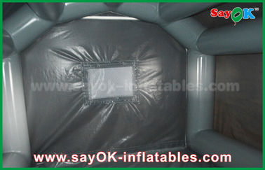 कार छिड़काव के लिए 10 एक्स 5 मीटर ग्रे कस्टम Inflatable उत्पाद पीवीसी Inflatable स्प्रे बूथ