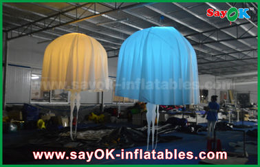 पार्टी के लिए व्हाइट क्लब बार Inflatable प्रकाश सजावट जेलीफ़िश नायलॉन कपड़ा