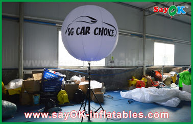 प्रिंट के साथ 1.5 मीटर सफेद लौह Inflatable लाइट सजावट त्रिपोद स्थायी गुब्बारा