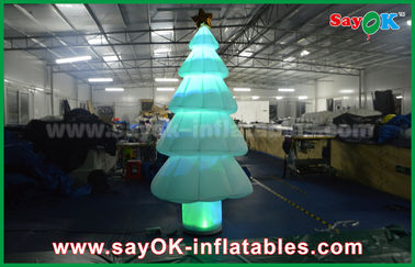 नायलॉन सामग्री के साथ 3 मीटर Inflatable लाइट सजावट एलईडी प्रकाश क्रिसमस ट्री