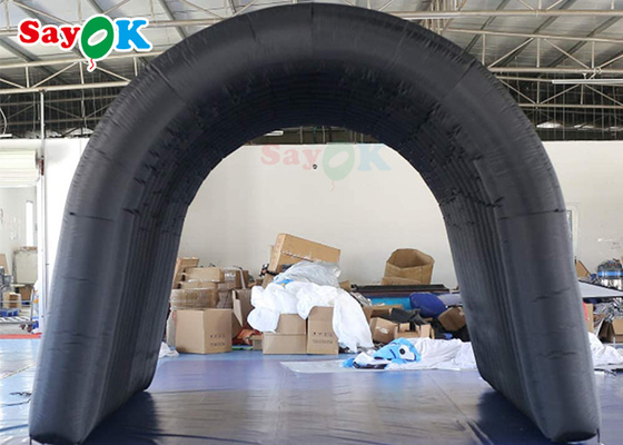 गतिविधि प्रदर्शनियों के लिए बहुक्रियाशील ग्रोन ब्लैक inflatable सुरंग तम्बू