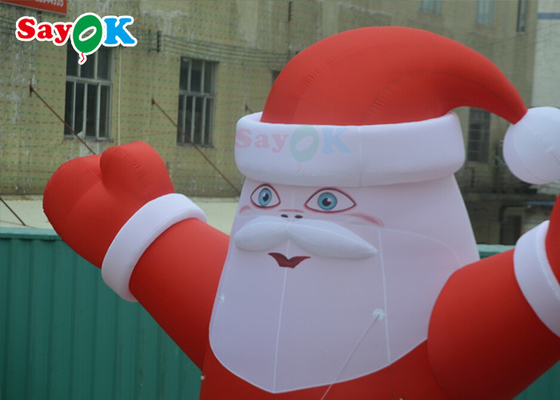मनोरंजन 6m पीवीसी Inflatable क्रिसमस सांता क्लॉस यार्ड सजावट