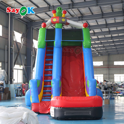 वाणिज्यिक inflatable स्लाइड विरोधी फट पीवीसी Tarpaulin Inflatable Bouncer स्लाइड मनोरंजन पार्क के लिए