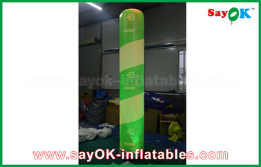 कस्टम एलईडी लाइट Inflatable स्तंभ, 600 डी पीवीसी / नायलॉन के साथ आउटडोर Inflatable सजावट