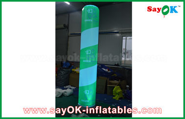 कस्टम एलईडी लाइट Inflatable स्तंभ, 600 डी पीवीसी / नायलॉन के साथ आउटडोर Inflatable सजावट