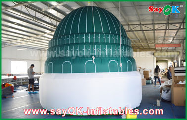 सभी साइड प्रिंटिंग लोगो के साथ इस्लाम मस्जिद आकार कस्टम विज्ञापन Inflatable मंदिर