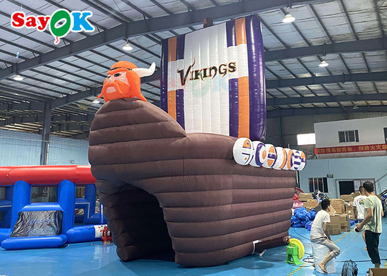 बड़ा inflatable तम्बू 210D ऑक्सफोर्ड समुद्री डाकू जहाज थीम विज्ञापन के लिए inflatable सुरंग