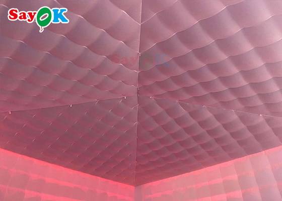 एलईडी रोशनी के साथ बड़े inflatable तम्बू विशाल मोबाइल 8x8x4m आउटडोर inflatable तम्बू जलरोधक