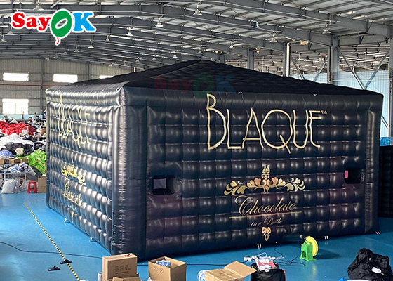 एलईडी रोशनी के साथ बड़े inflatable तम्बू विशाल मोबाइल 8x8x4m आउटडोर inflatable तम्बू जलरोधक
