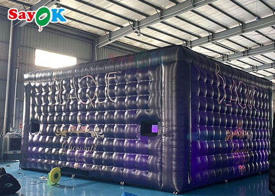 एलईडी रोशनी के साथ बड़े inflatable तम्बू विशाल मोबाइल 8x8x4m आउटडोर inflatable तम्बू जलरोधक