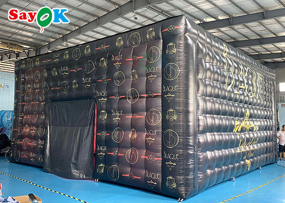 एलईडी रोशनी के साथ बड़े inflatable तम्बू विशाल मोबाइल 8x8x4m आउटडोर inflatable तम्बू जलरोधक
