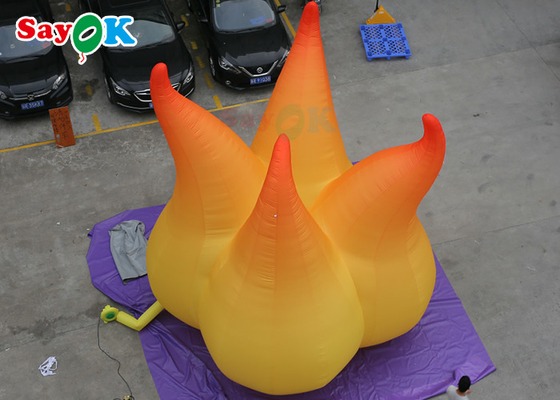 आयोजन सजावट एलईडी प्रकाश के साथ 5 मीटर inflatable लौ मॉडल inflatable विज्ञापन गुब्बारे